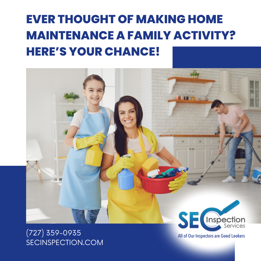 The family strengthens their bond while tidying up the home